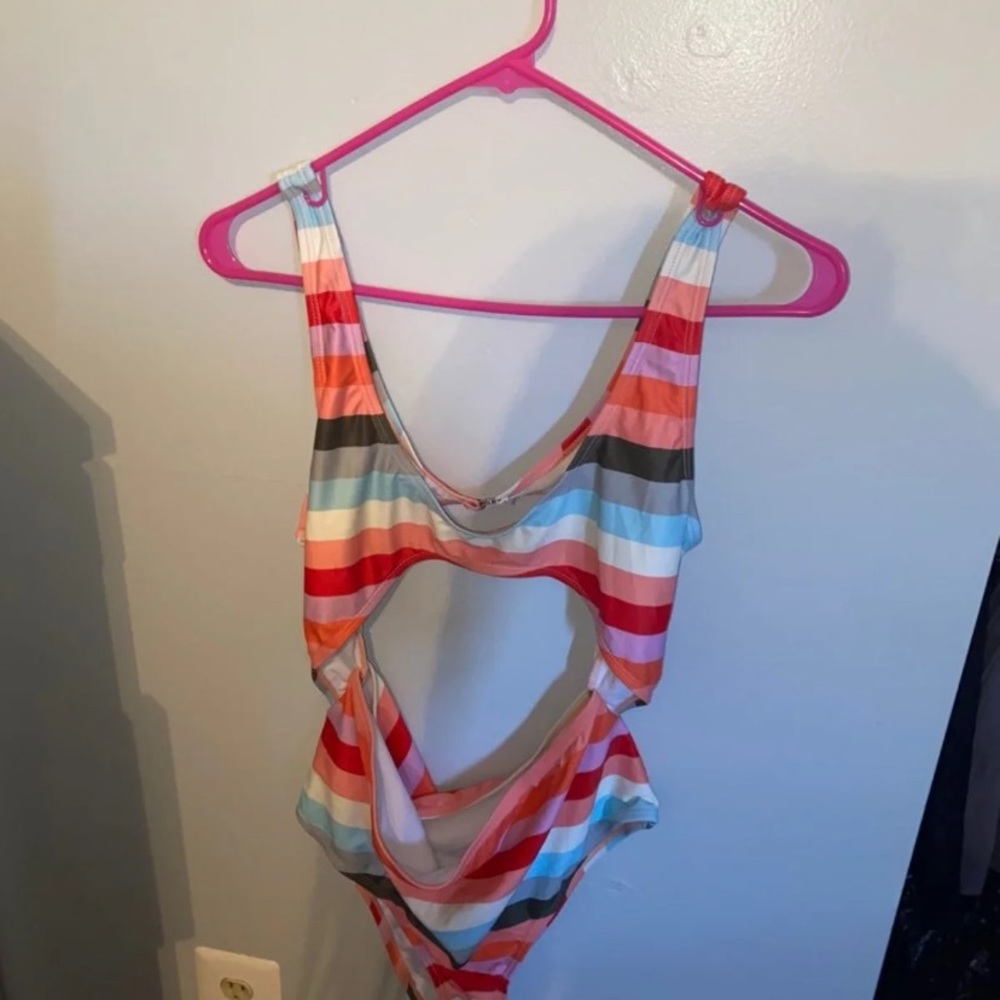 One piece cut out swimsuit